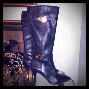 Vince Camuto Black Knee High Heels